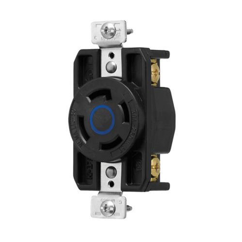 RECEPTACULO SENCILLO MEDIA VUELTA 30 AMP 250VCA ARROW AHCL1530R GRIS