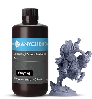 RESINA SLA DE CURADO UV P/IMPRESORA 3D         ANYCUBIC            RANYGRAY         GRIS
