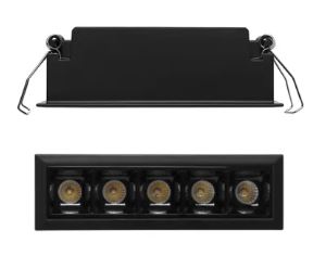 LUMINARIA RASTER  P/EMPOTRAR             ILLUX        TL-2810.NN3045LCDALI            NEGRO