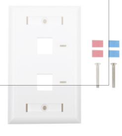 PLACA 2 PUERTO RJ45      LINKEDPRO        2PRJ45       NEGRO