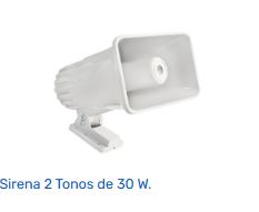 SIRENA A 2 TONOS 30W       SFIRE     SF581A       BLANCO