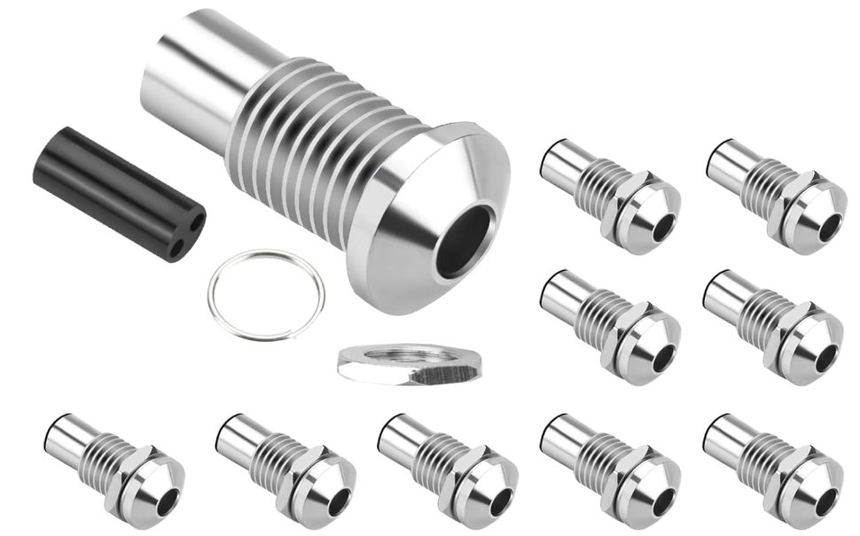 SOPORTE PARA LED DIODO DE 5MM CROMADO DAIERTEK S/M PLATEADO