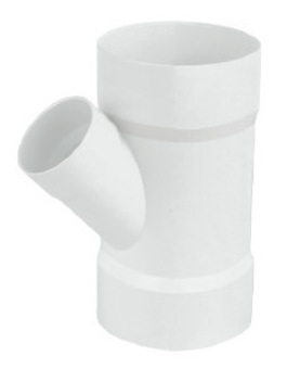 YEE SENCILLA DE PVC SANITARIO DE 6.3" AMANCO 33143 BLANCO