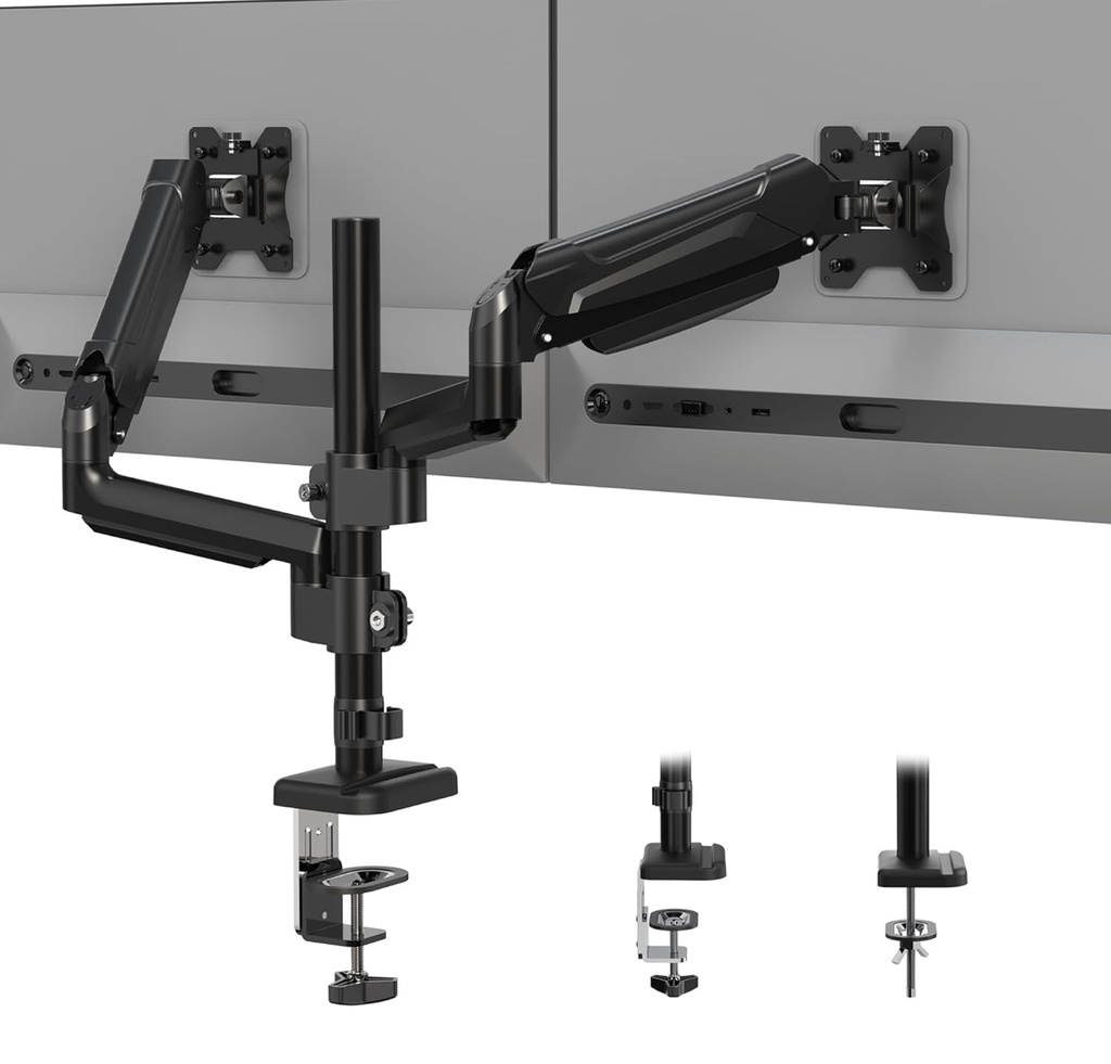 SOPORTE PARA DOBLE MONITOR DE 13 A 32 PULGADAS BONTEC S/M NEGRO