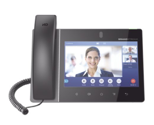 TELEFONO IP EMPRESARIAL POE CON PANTALLA TACTIL GRANDSTREAM GXV-3380 NEGRO 