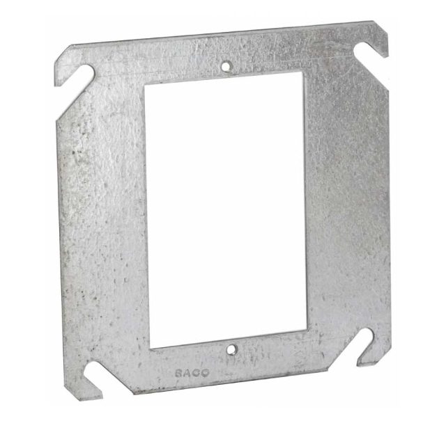 SOBRETAPA CUADRADA DE 4" RACO 787 ACERO