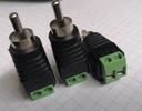 CONECTOR RCA MACHO P/AUDIO CCTV   