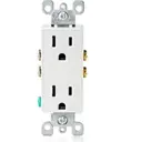 TOMACORRIENTE DUPLEX DECORA 15A         LEVITON        5325-W      BLANCO
