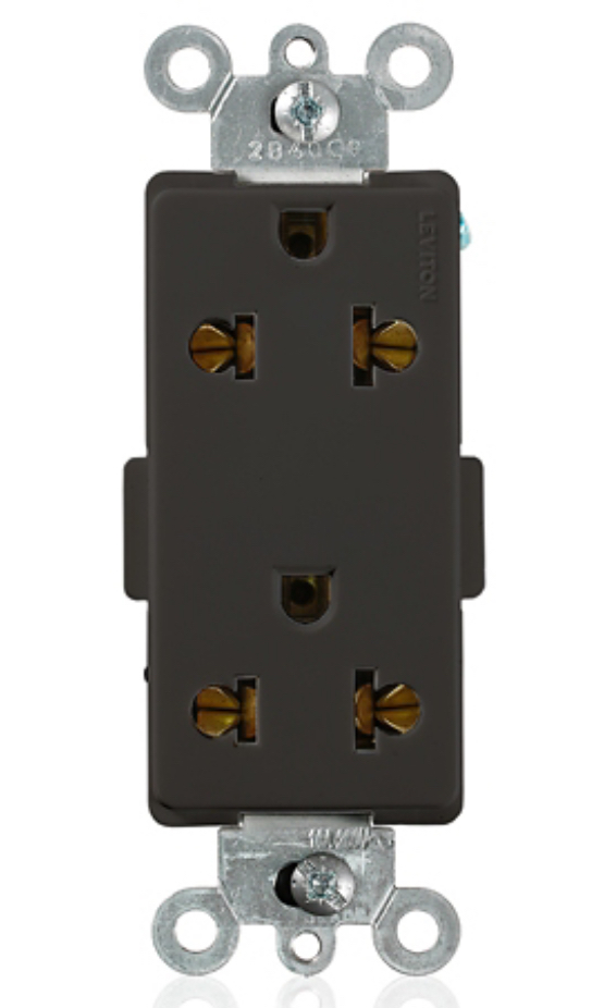 RECEPTÁCULO O TOMACORRIENTE DUPLEX DECORA 15A EUROPEO/AMERICANO