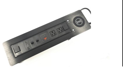 [EXTRA-02954] TOMA ELECTRICA ABATIBLE CON 2 HDMI BLUESHARK S/M NEGRO