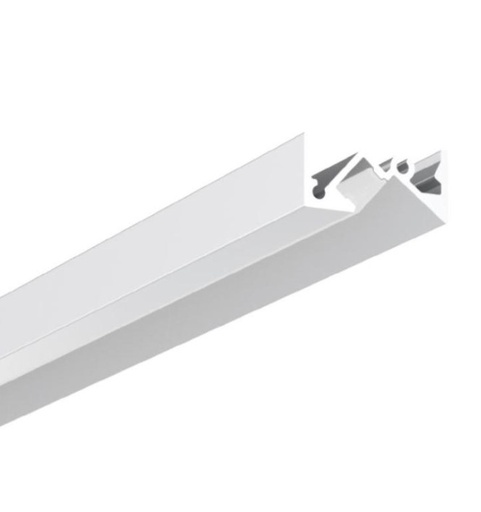 [EXTRA-02657] PERFIL DE ALUMINIO 2 MT CON TAPAS Y CLIP LEDBE ALP202 NEGRO