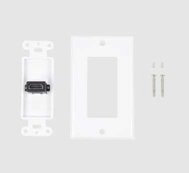 [EXTRA-00999] PLACA DE PARED 1 PUERTO HDMI HEMBRA A HEMBRA                LINKEDPRO      LPFP90-99         BLANCO