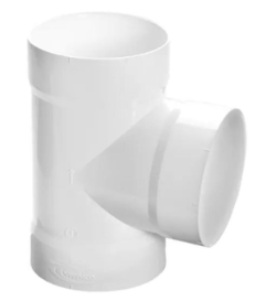 [EXTRA-02867] TEE SENCILLA DE PVC SANITARIO DE 6.3" AMANCO 33141 BLANCO