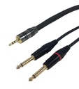 [EXTRA-02967] CABLE DE AUDIO MACHO TS DE 3.5MM A 2X 1/4 DE 50CM 