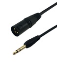 [EXTRA-02968] CABLE BALANCEADOR XLR MACHO DE 3 PINES A MACHO TRS DE 1/4 DE 1 METRO