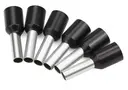 [EXTRA-02795] ZAPATAS DE FERRULES PARA ENCRIPTADORA CALIBRE 14 AWG GENERICO NEGRO