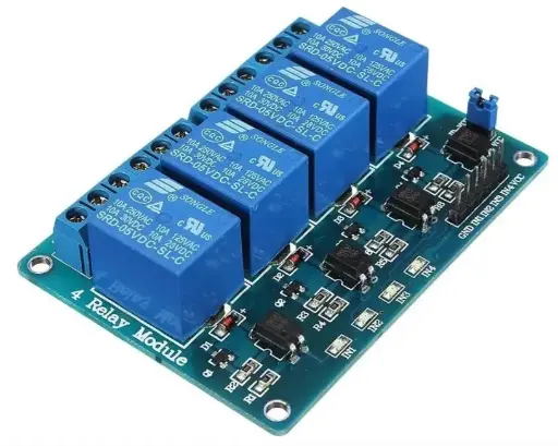 [EXTRA-03301] MODULO RELEVADOR DE 4 CANALES DE 12V