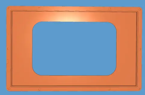 [EXTRA-03324] BASE PARA MARCO DE PANTALLA DE AUTOMATIZACION DE ALUMINIO NEGRO