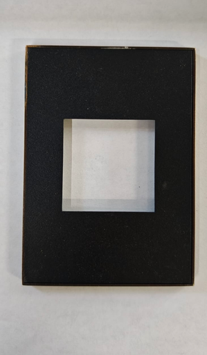 [EXTRA-03349] PLACA DE PARED AMERICANA PARA CONTACTO -  PLACA TEXTURED BLACK/MARCO BRONZE ANTIQUE